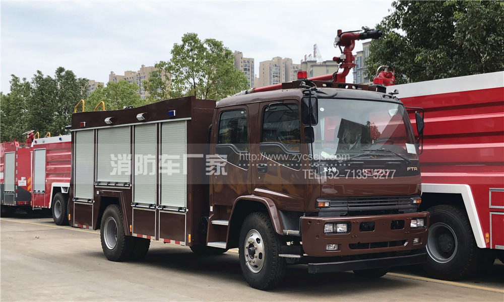 咖啡色消防车 咖啡色消防车